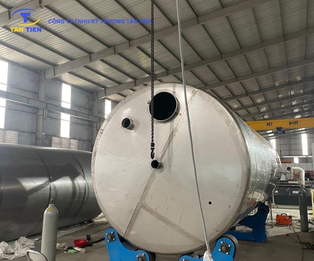 Bồn bể inox nằm ngang 