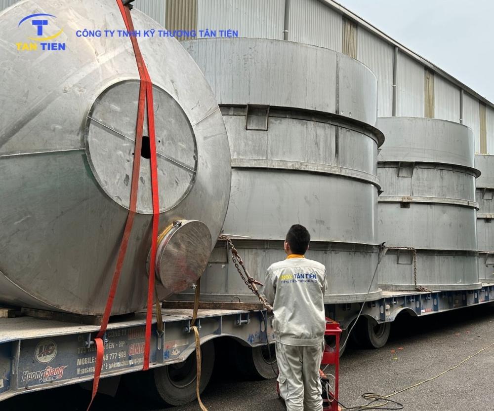 Bồn inox nằm ngang 