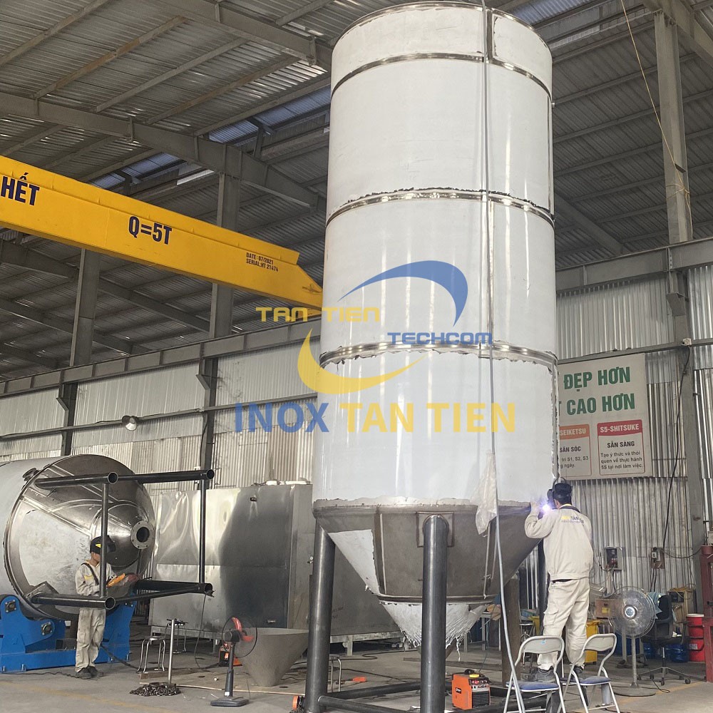 Gia công bồn bể inox 
