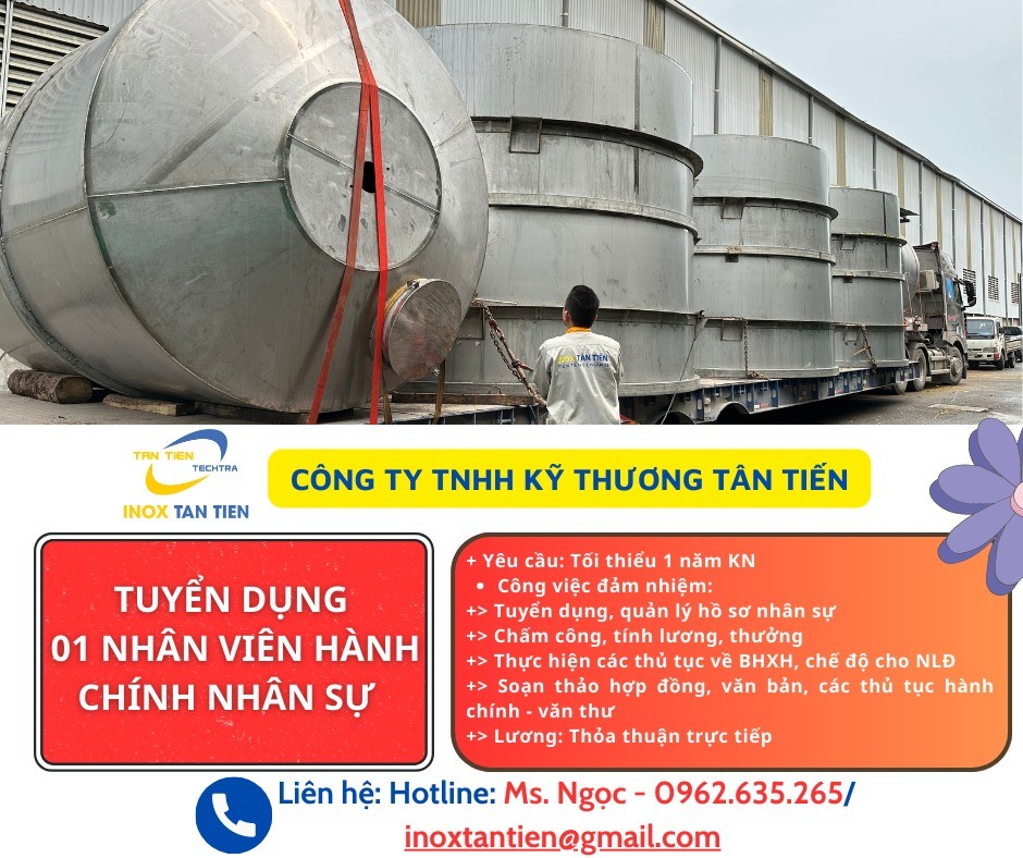 TUYỂN DỤNG NHÂN VIÊN HÀNH CHÍNH NHÂN SỰ