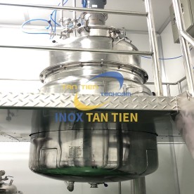 Bồn trộn nguyên liệu inox 