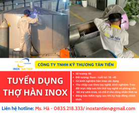 TUYỂN DỤNG THỢ HÀN CÓ KINH NGHIỆM