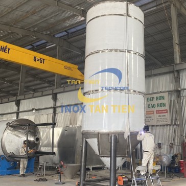 Gia công bồn bể inox 