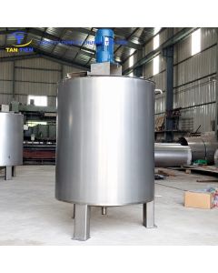 Bồn khuấy trộn h&oacute;a chất - thực phẩm inox 304 chuẩn GMP: Cấu tạo v&agrave; b&aacute;o gi&aacute; xưởng