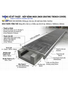 K&iacute;ch Thước Tấm Inox Đậy R&atilde;nh Ti&ecirc;u Chuẩn V&agrave; C&aacute;ch T&iacute;nh Tải Trọng Chịu Lực