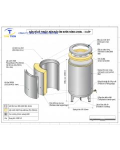 B&aacute;o gi&aacute; bồn chứa nước n&oacute;ng bảo &ocirc;n inox 304 dung t&iacute;ch 2000L c&ocirc;ng nghiệp