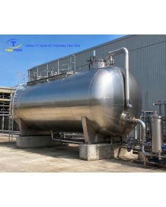 Gia c&ocirc;ng bồn chứa inox cỡ lớn 10m3 (10.000 l&iacute;t) cho nh&agrave; m&aacute;y sản xuất