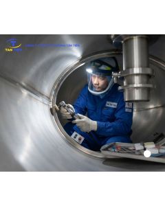 Sản xuất bồn inox chứa nguy&ecirc;n liệu thực phẩm, thức ăn chăn nu&ocirc;i dạng silo