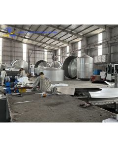 Thiết kế bồn phối trộn siro inox vi sinh c&oacute; thước đo thủy lực th&agrave;nh bồn