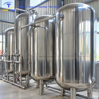 Cụm bể lọc tự rửa inox công suất 50m3/ngày đêm cho nhà máy nước
