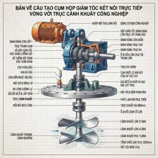 Tối ưu tốc độ vòng quay motor cánh khuấy cho bể phản ứng tạo bông