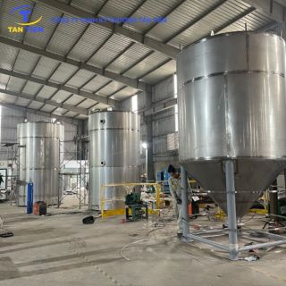 Chế tạo bể phản ứng hóa chất inox 316 dung tích 5000L chịu axít
