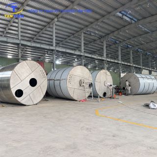 Báo giá bồn inox công nghiệp dung tích lớn 10m3, 20m3, 50m3 trực tiếp tại xưởng