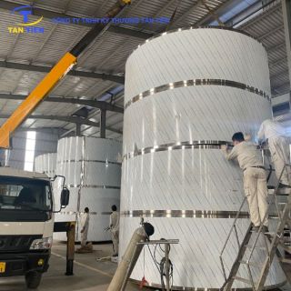 Hệ thống bồn inox xử lý chất thải công nghiệp: báo giá gia công theo yêu cầu cho nhà máy xử lý môi trường