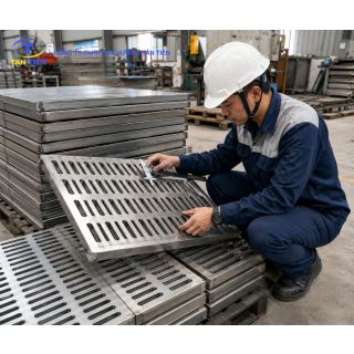 Gia Công Tấm Inox Đậy Rãnh Theo Yêu Cầu – Cắt Laser, Chấn CNC Chính Xác