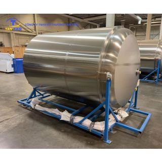 Gia công bồn inox 1000L theo yêu cầu quy cách độ dày từ 2mm - 3mm