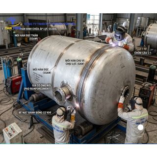 Chế tạo bình chịu áp lực bằng inox công nghiệp – Đạt chuẩn kiểm định an toàn