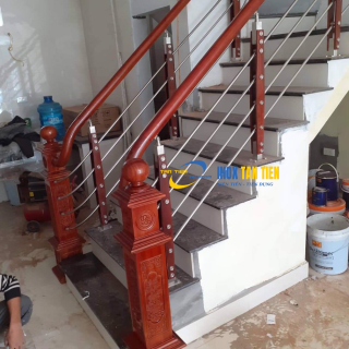 +29 mẫu cầu Thang Inox Tay Vịn Gỗ HOT nhất hiện nay