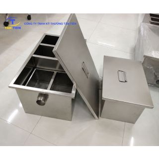 Bể tách mỡ inox 3 ngăn công nghiệp dung tích 500L cho nhà hàng, khách sạn