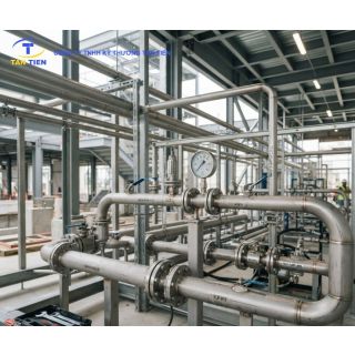 Quy trình thử áp lực đường ống nước inox công nghiệp bằng nước (Hydrotest) trước khi bọc bảo ôn