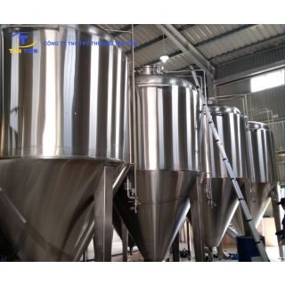 Chế tạo hệ thống tank lên men bia và bồn chứa inox vi sinh nhà máy nước giải khát
