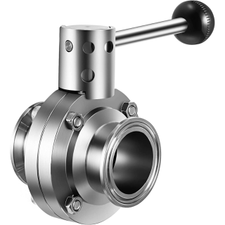Van bướm inox 2 mặt bích