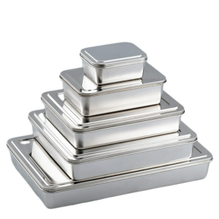 Khay inox 304 có nắp đậy