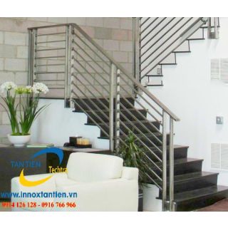 Mẫu cầu thang inox đẹp