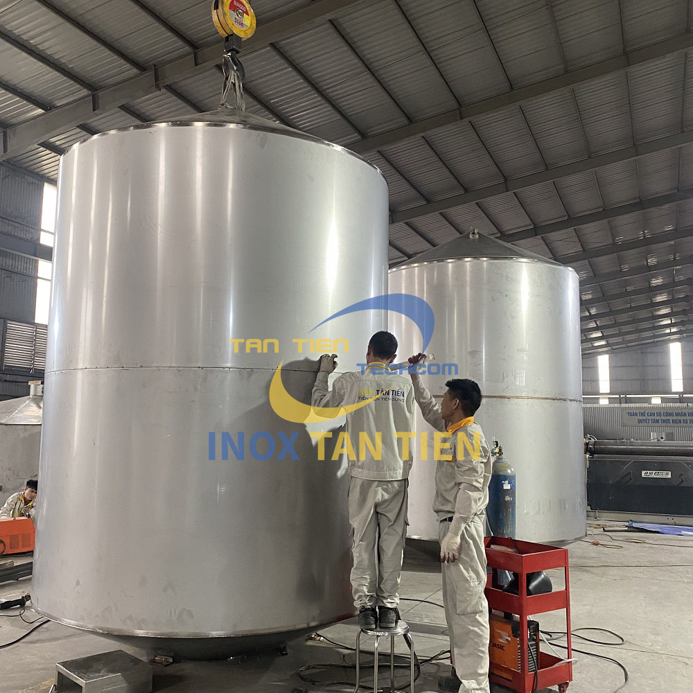 Gia công bồn bể inox tại Hà Nội 