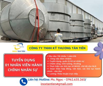 TUYỂN DỤNG NHÂN VIÊN HÀNH CHÍNH NHÂN SỰ