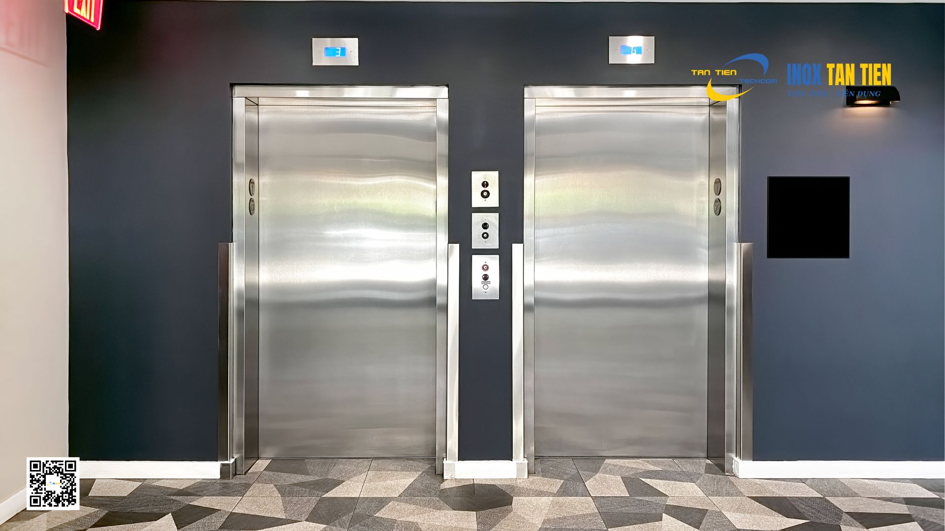 ứng dụng ốp thang máy inox 5
